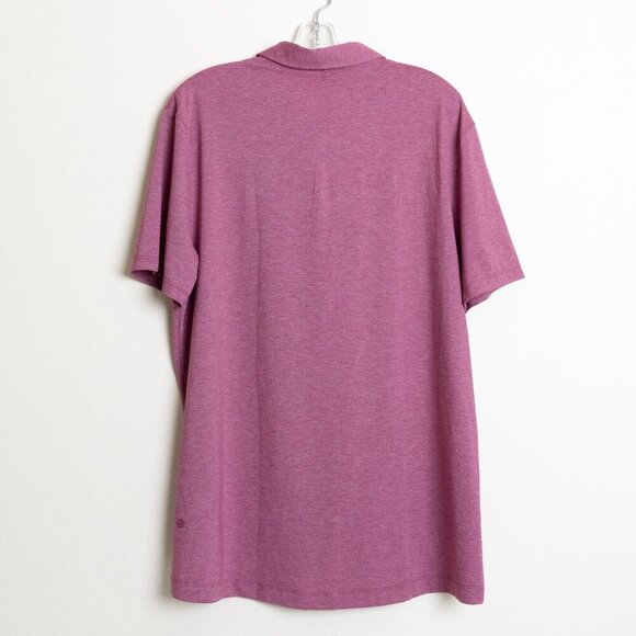 Lululemon Evolution Polo Short Sleeve  Performance Mauve Pink XL - Picture 2 of 9